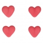 Preview: Sugar Decorations - Hearts Red